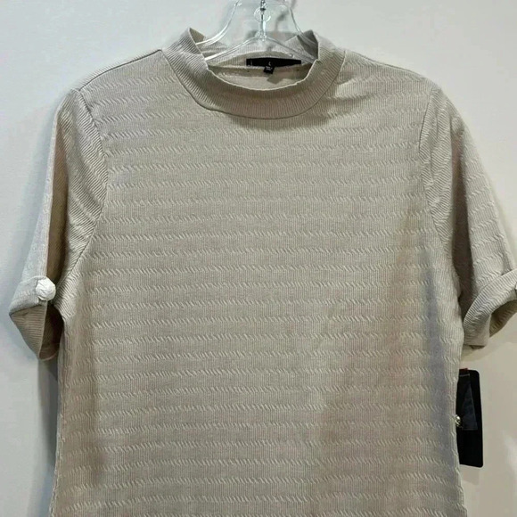Fifty Street Short Sleeve Mock Neck Shirt - Size L - Picture 2 of 11